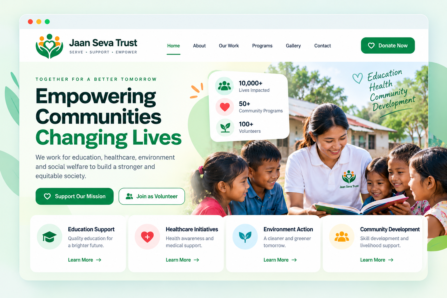 NGO & Trust Website